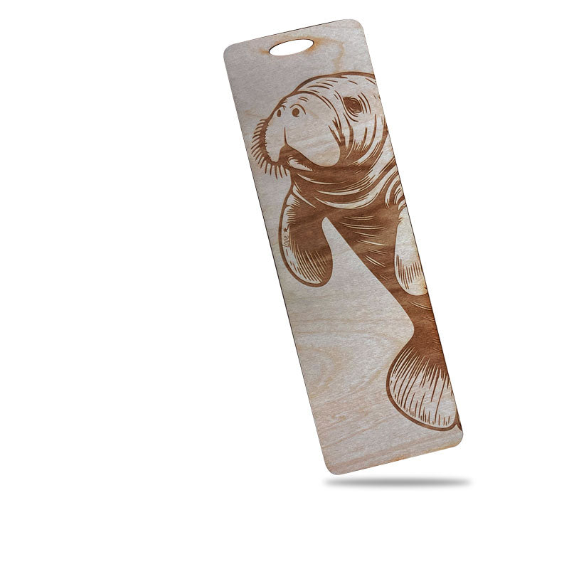 Manatee wooden Bookmark