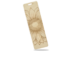 Sunflower Wooden bookmark