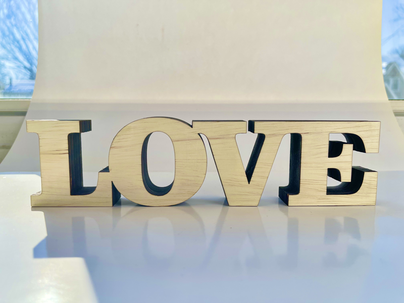 LOVE desktop Sculpture
